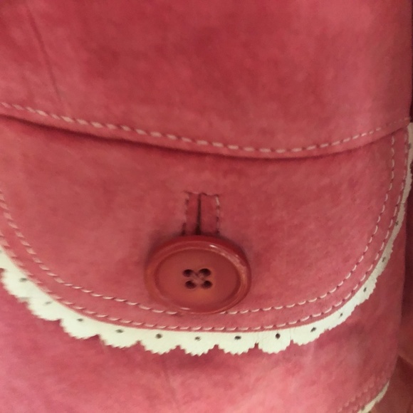 Suede pink suit - Picture 2 of 6